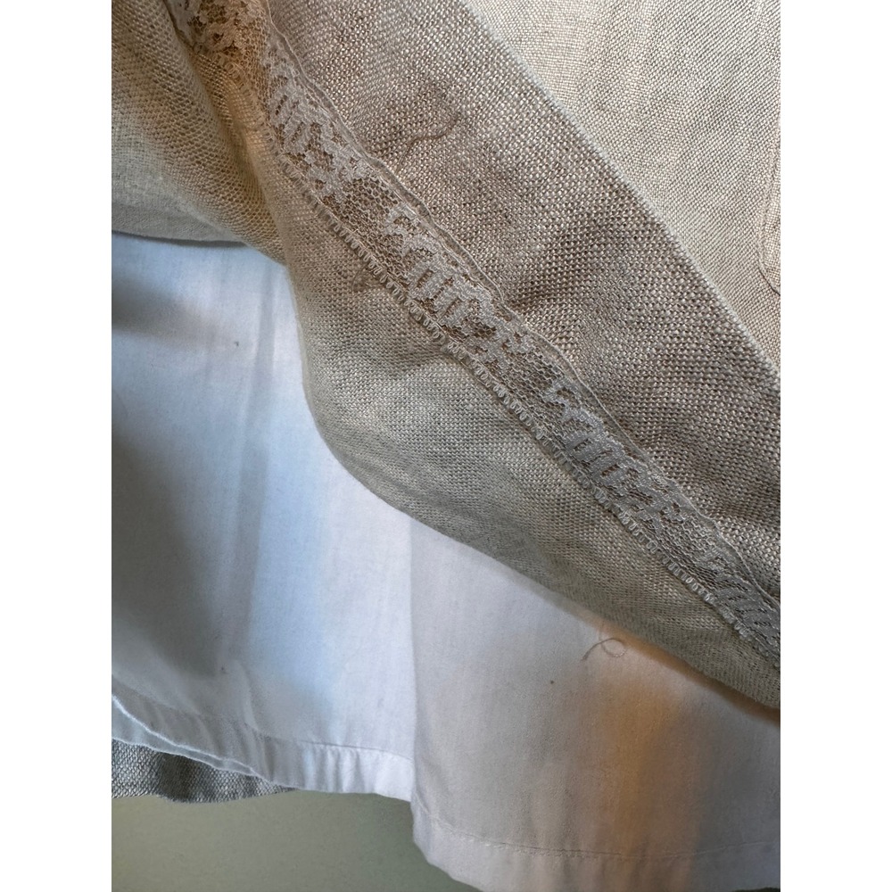 Lilly Pulitzer Metallic Linen Grommet Shift Dress Beige Gold Size 6 - Picture 12 of 15